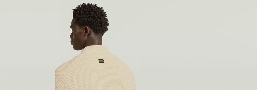 gilet en maille à structure alvéolée