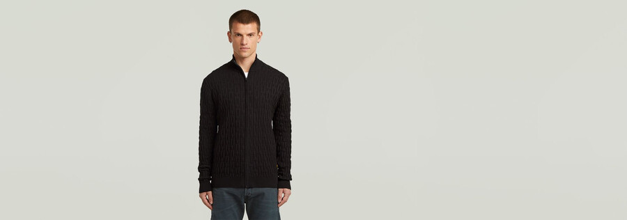 gilet en maille à structure chaîne