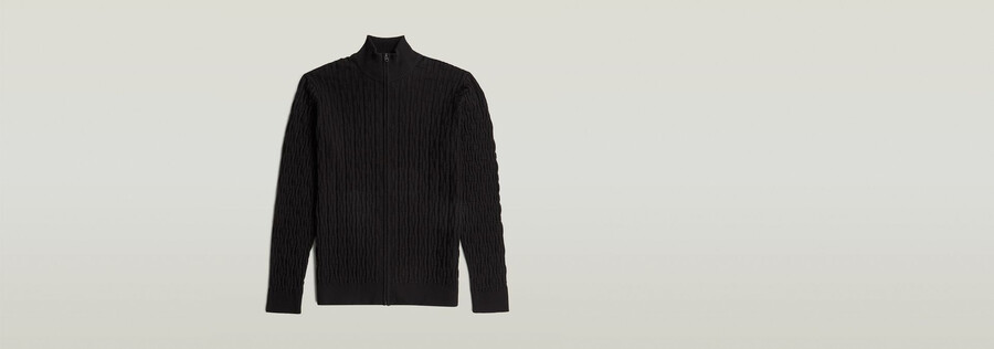 gilet en maille à structure chaîne