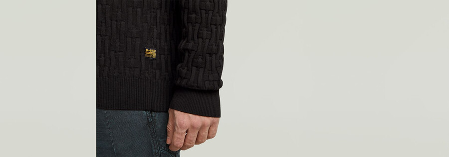 gilet en maille à structure chaîne