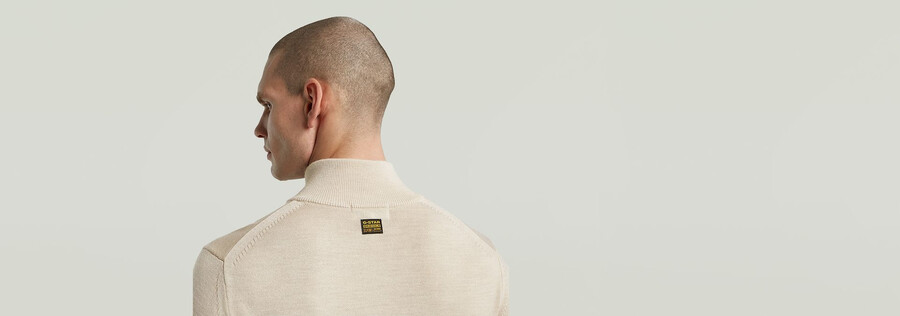 tricot à demi-zip de qualité supérieure