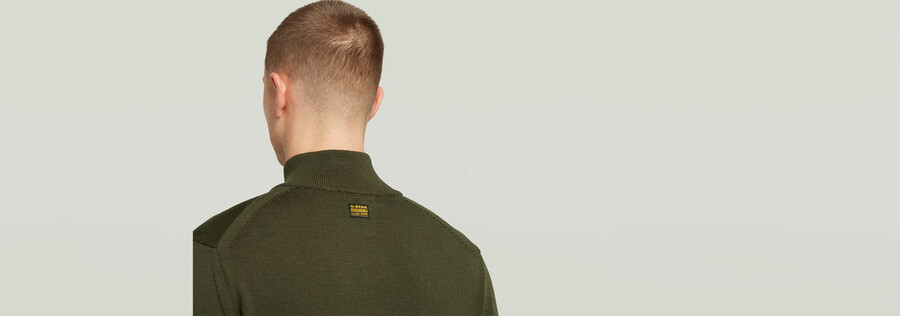 tricot à demi-zip de qualité supérieure