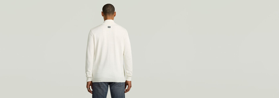 pull en maille à demi-zip