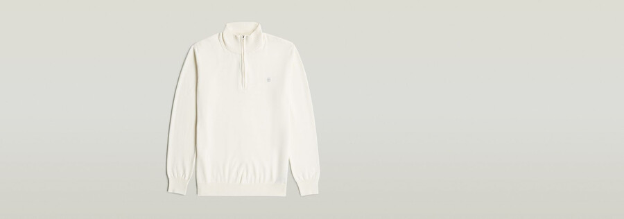 pull en maille à demi-zip