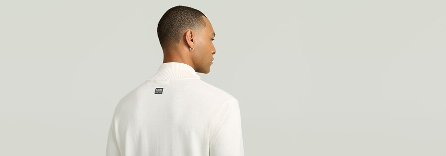 pull en maille à demi-zip