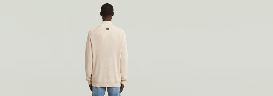 pull en maille à demi-zip
