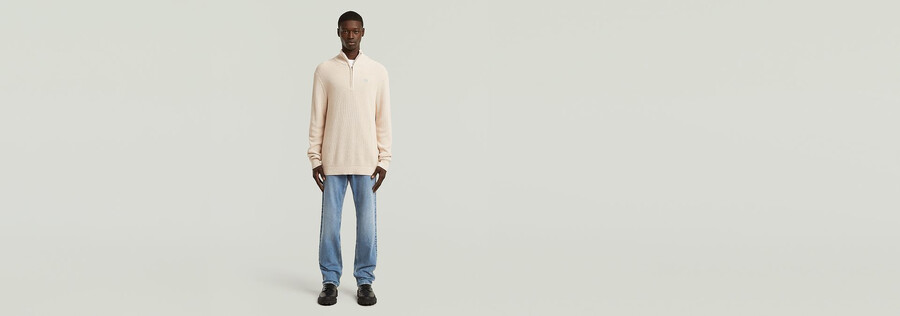 pull en maille à demi-zip