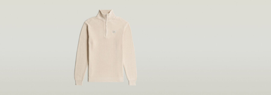 pull en maille à demi-zip