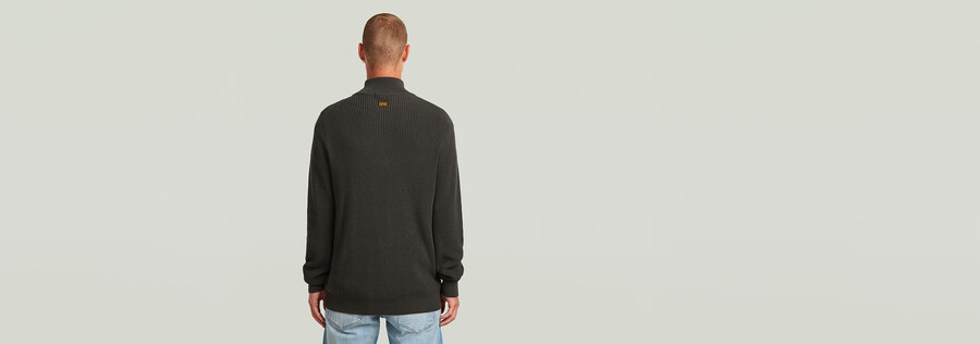 pull en maille à demi-zip