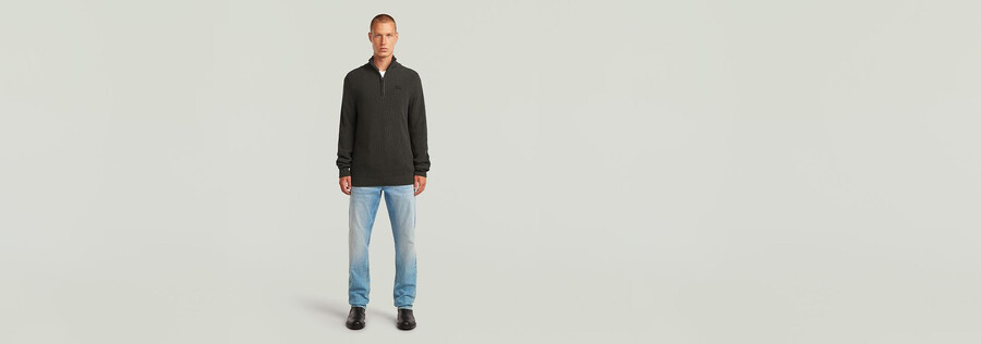 pull en maille à demi-zip