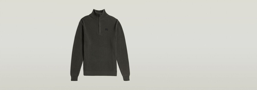 pull en maille à demi-zip