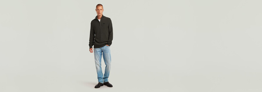 pull en maille à demi-zip
