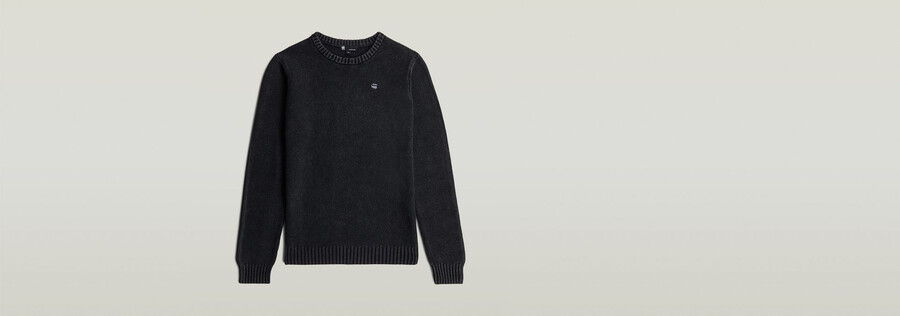 tricot structuré teint en pièce