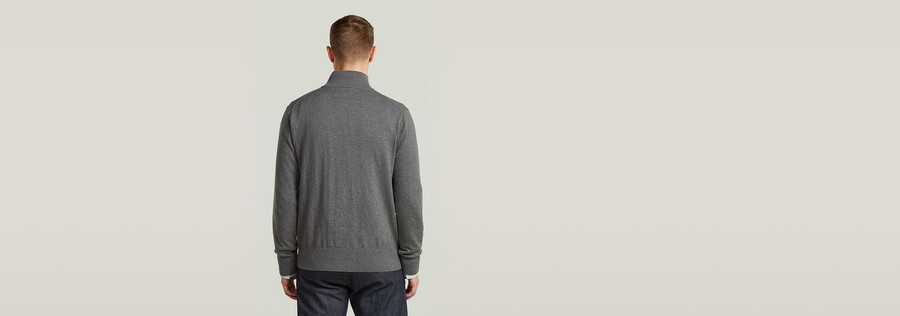 le pull olivier - correct à demi-zip