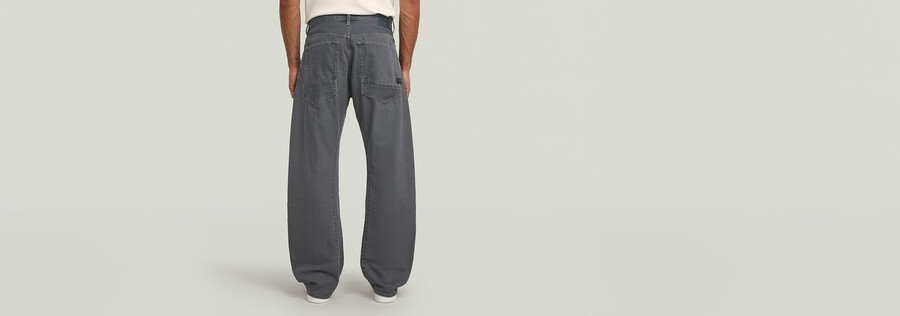 jeans amples et pliés