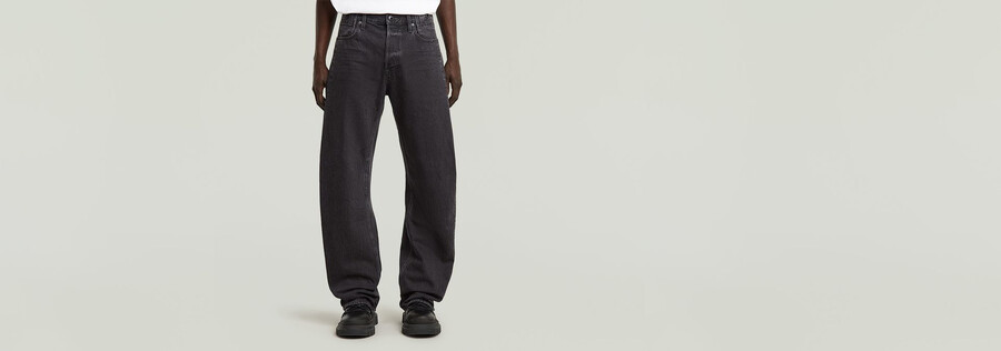 jeans amples et pliés