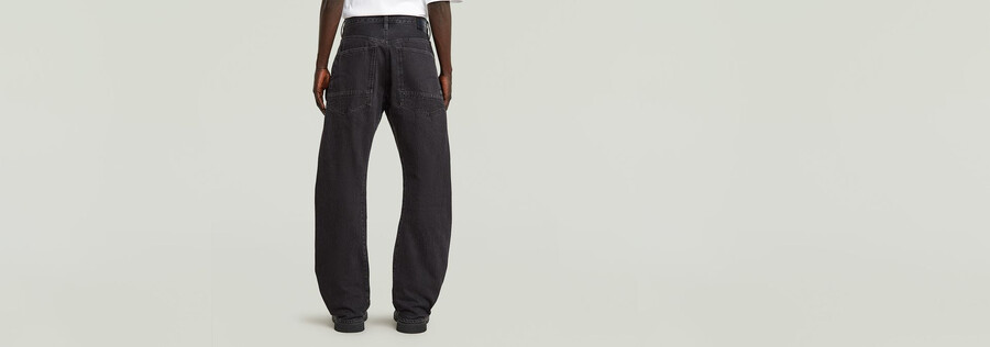 jeans amples et pliés