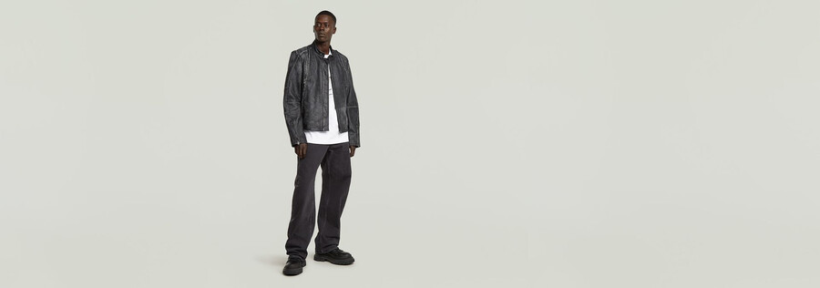 jeans amples et pliés