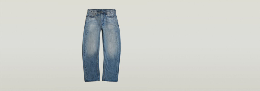 jeans amples et pliés