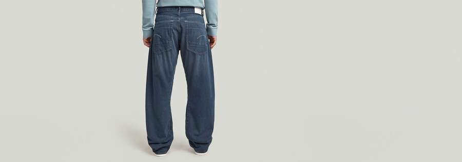 jeans amples et pliés