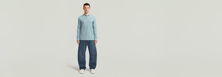 jeans amples et pliés