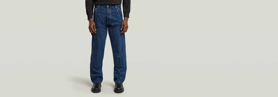 jeans de charpentier amples contor