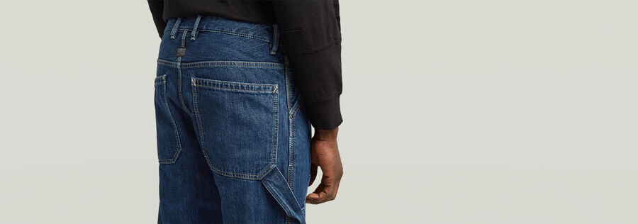 jeans de charpentier amples contor