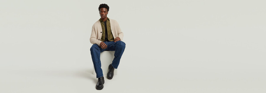 jeans de charpentier amples contor