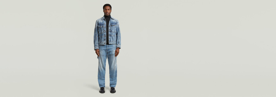 jeans de charpentier amples contor