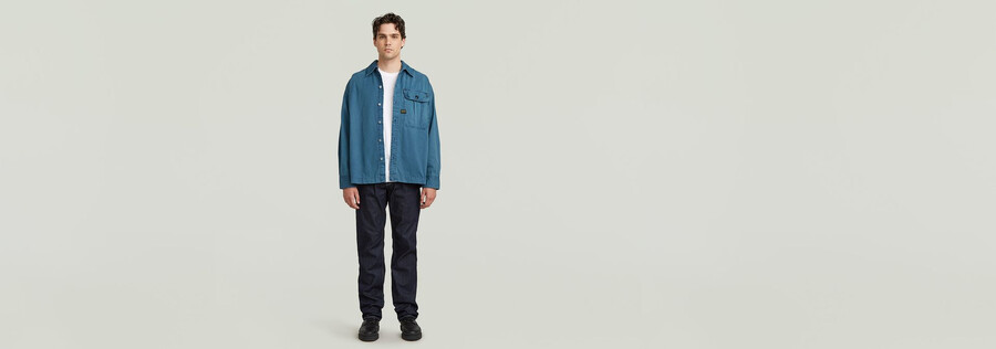 chemise carrée plissée à une poche