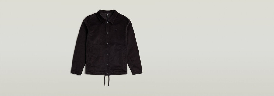 veste pull en velours côtelé coach