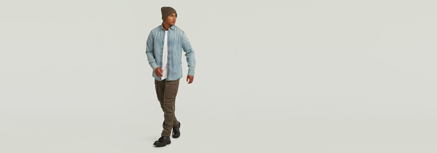 pantalon rovic zip 3d regular tapered