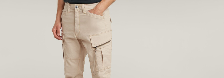 pantalon cargo skinny 3d à poche zippée 2.0