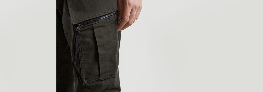 pantalon cargo skinny 3d à poche zippée 2.0