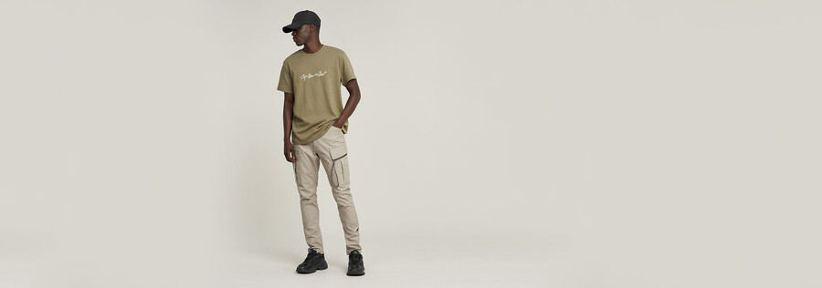 pantalon cargo skinny 3d à poche zippée 2.0
