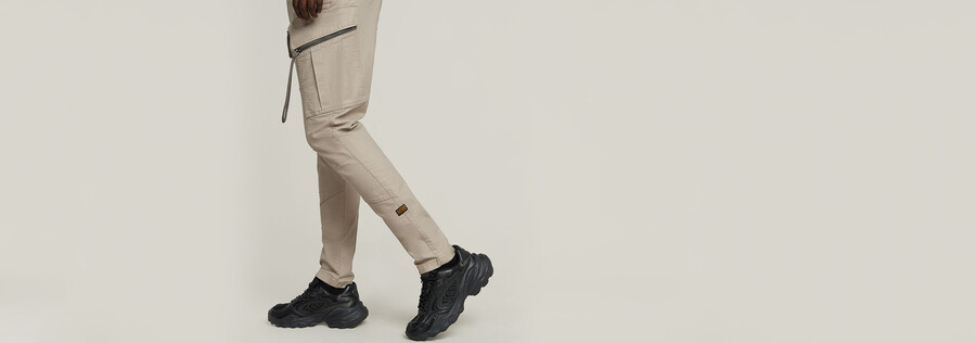 pantalon cargo skinny 3d à poche zippée 2.0