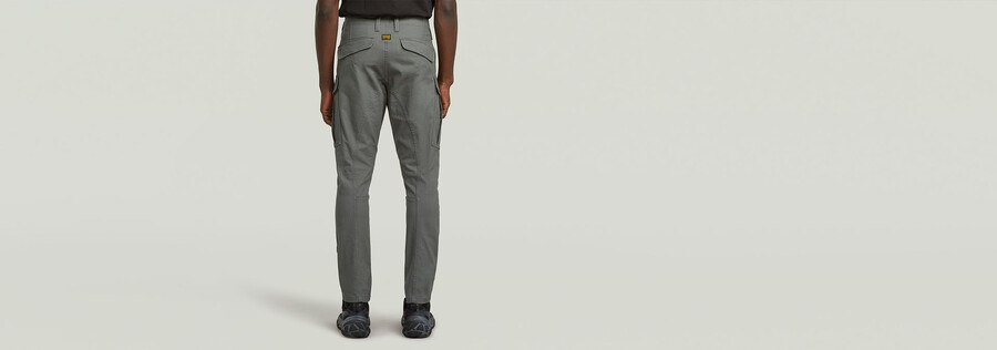 pantalon cargo skinny 3d à poches zippées