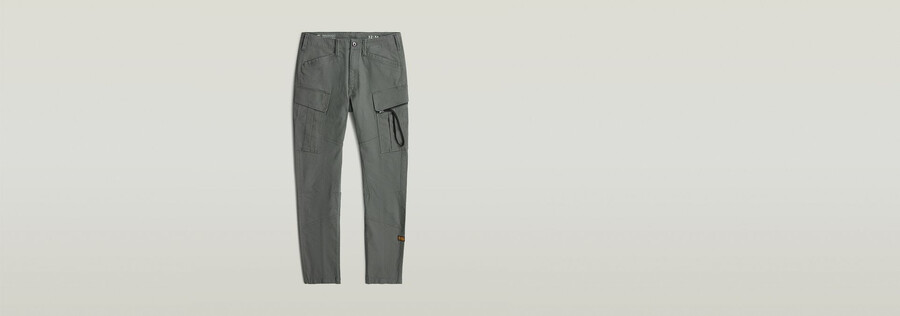 pantalon cargo skinny 3d à poches zippées