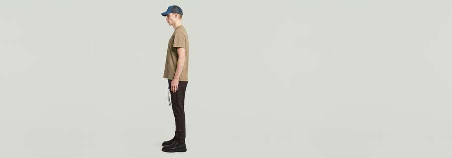 pantalon cargo skinny 3d à poche zippée 2.0