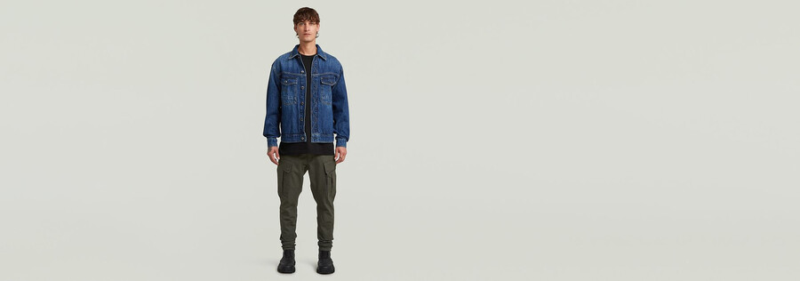 pantalon cargo skinny 3d à poche zippée 2.0