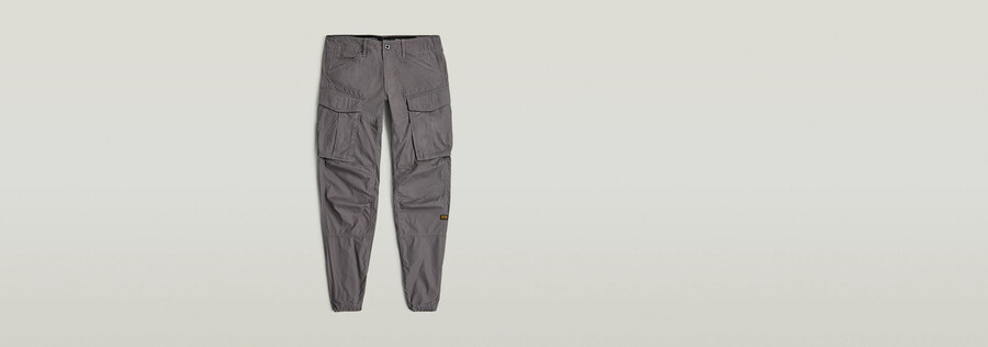pantalon cargo 3d à revers fuselé et ajusté