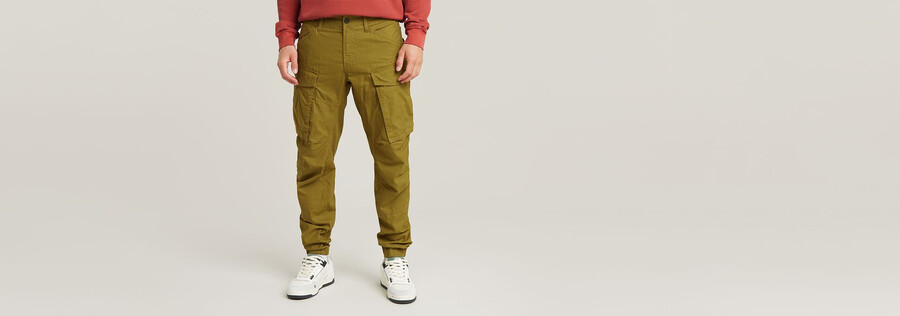 pantalon cargo 3d regular fuselé à revers