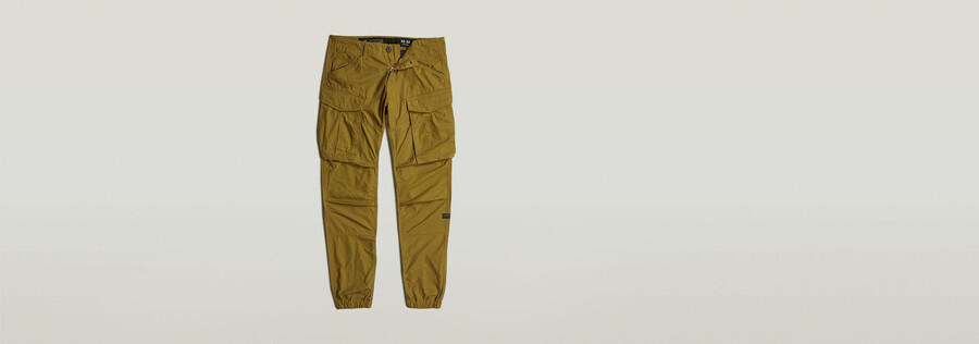 pantalon cargo 3d regular fuselé à revers