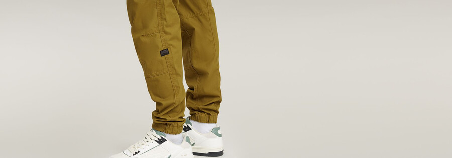 pantalon cargo 3d regular fuselé à revers