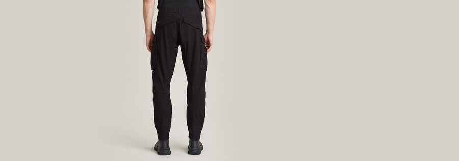 pantalon cargo 3d regular fuselé à revers