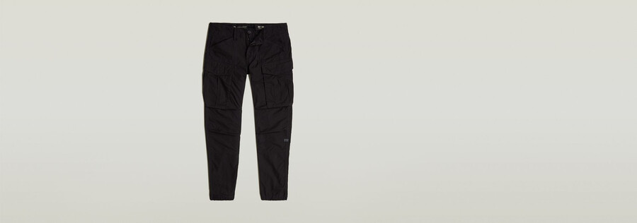 pantalon cargo 3d regular fuselé à revers