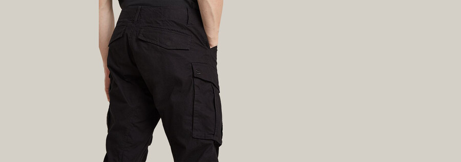 pantalon cargo 3d regular fuselé à revers