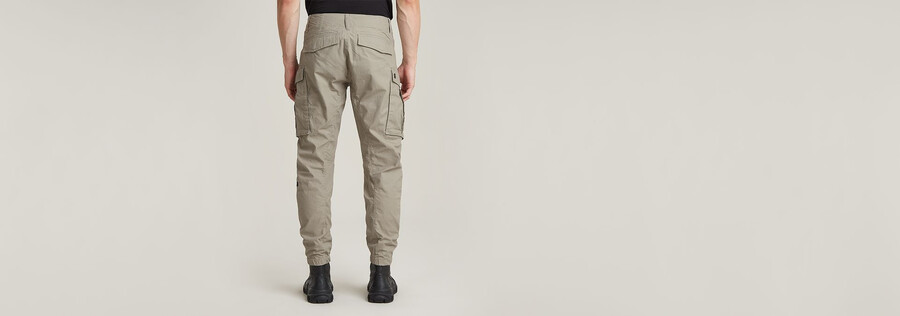 pantalon cargo 3d regular fuselé à revers