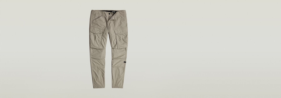 pantalon cargo 3d regular fuselé à revers
