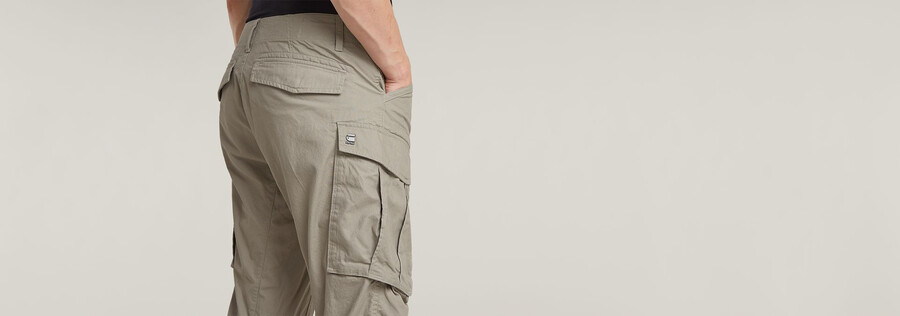 pantalon cargo 3d regular fuselé à revers